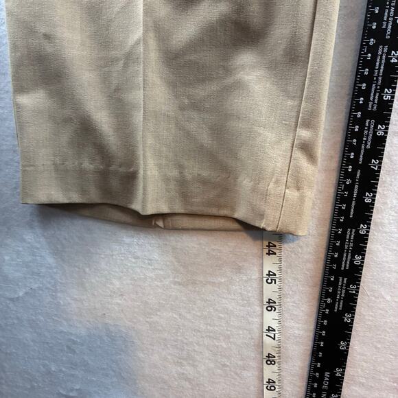 Catherines Refined Beige Pull-On Pants Size 3X Straight Leg Flat Front NWT READ - Picture 2 of 14